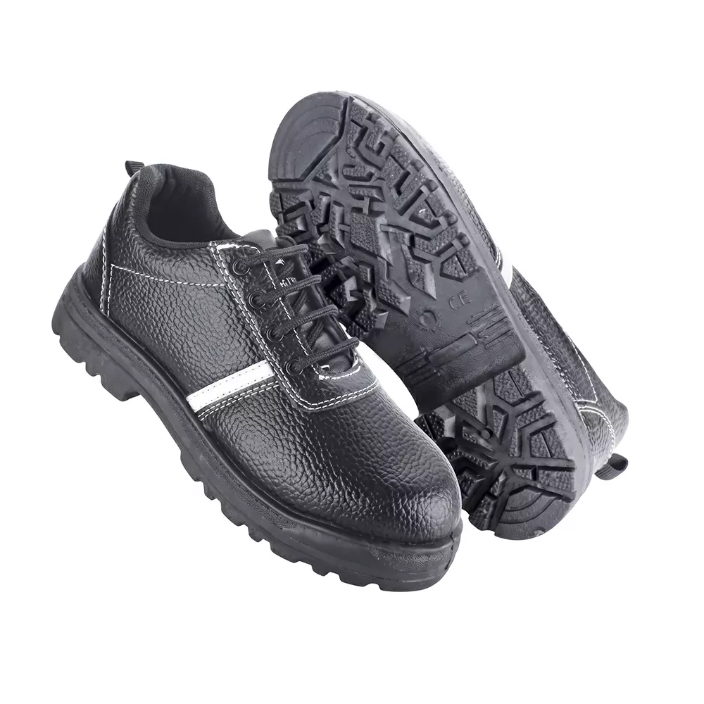 Galista Steel Toe Panther Safety Shoes Single Density PVC Sole Size UK 8 Black