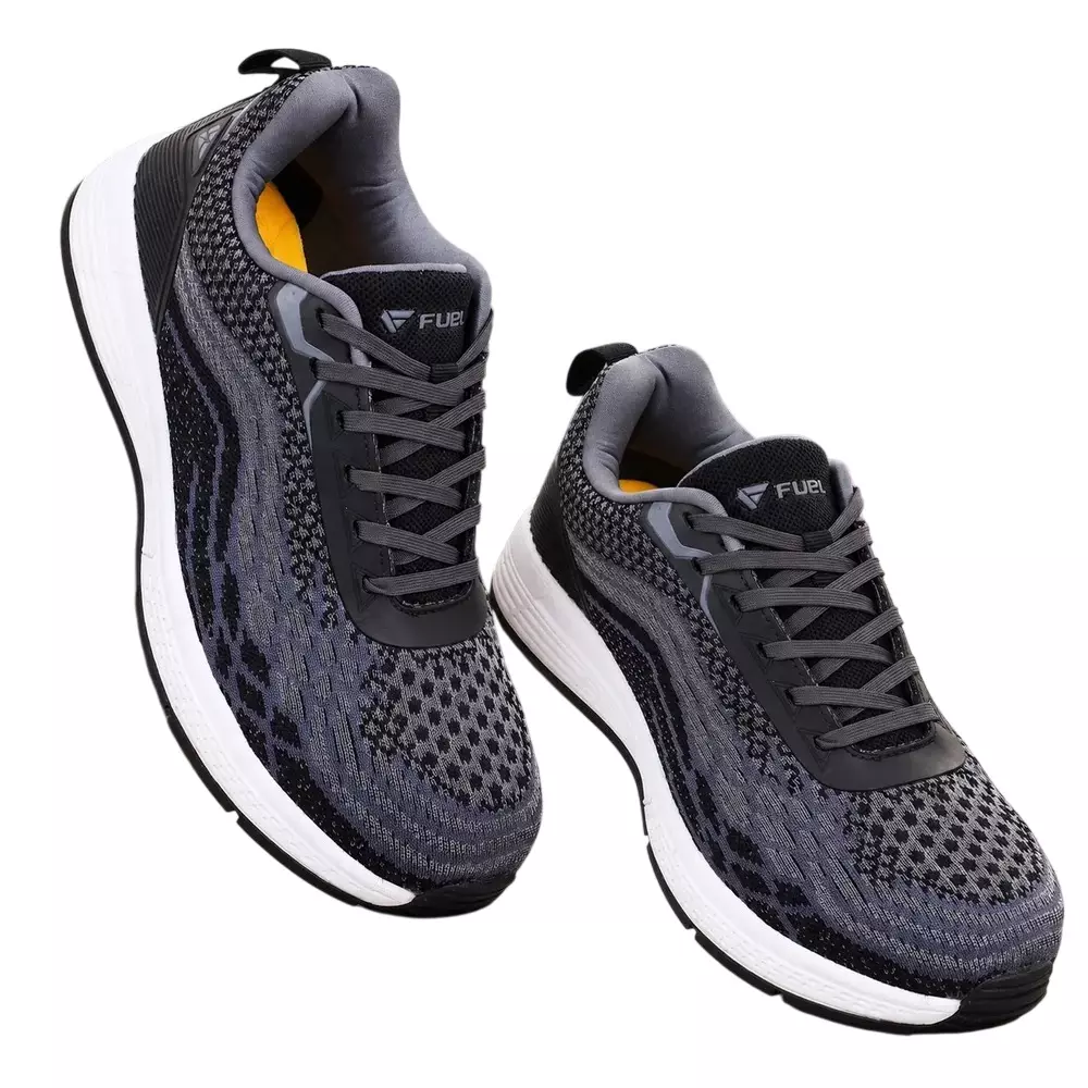 Fuel Steel Toe Safety Shoes Low Ankle Breathable Knitted Black, Adam