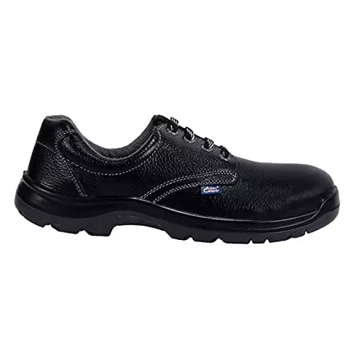Allen Cooper Steel Toe Safety Shoes Low Ankle PU Sole Size 9 UK/India Black, AC-1419