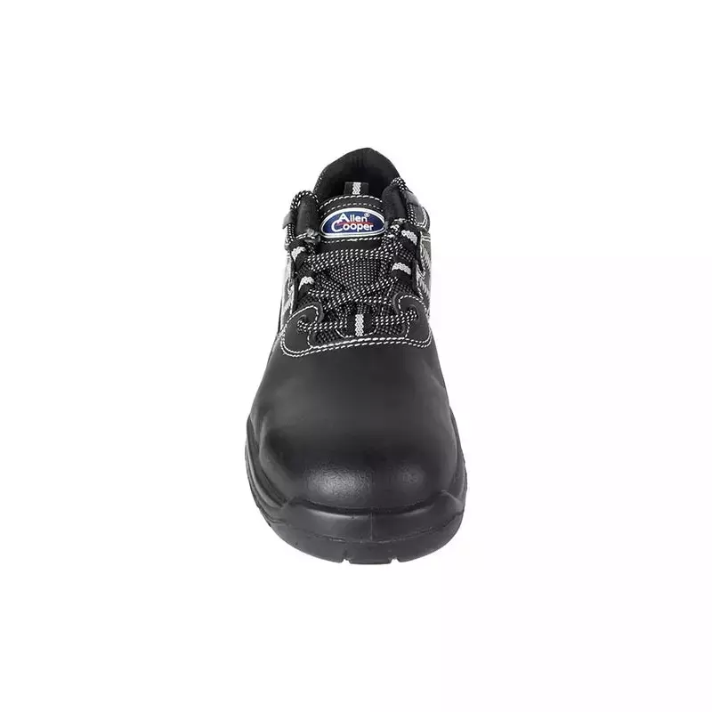 Allen Cooper Steel Toe Safety Shoes Low Ankle PU Sole Size 7 UK/India Black, AC-1425