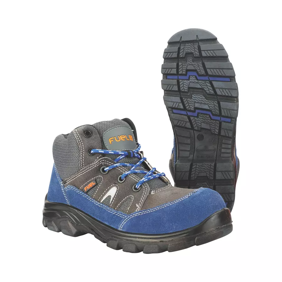 Fuel Krypton HC Composite Toe High Ankle Safety Shoes Blue & Grey Size: 6