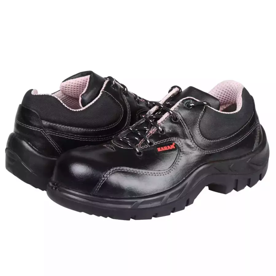 Karam Composite Toe Safety Shoes Low Ankle Black Size UK 10, FS100BL(FKSAMN)