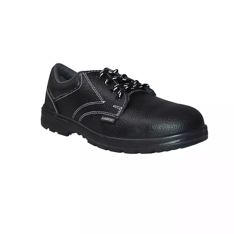 Lancer Steel Toe Safety Shoe Single Density PU Sole UK 10 Black, TP-223