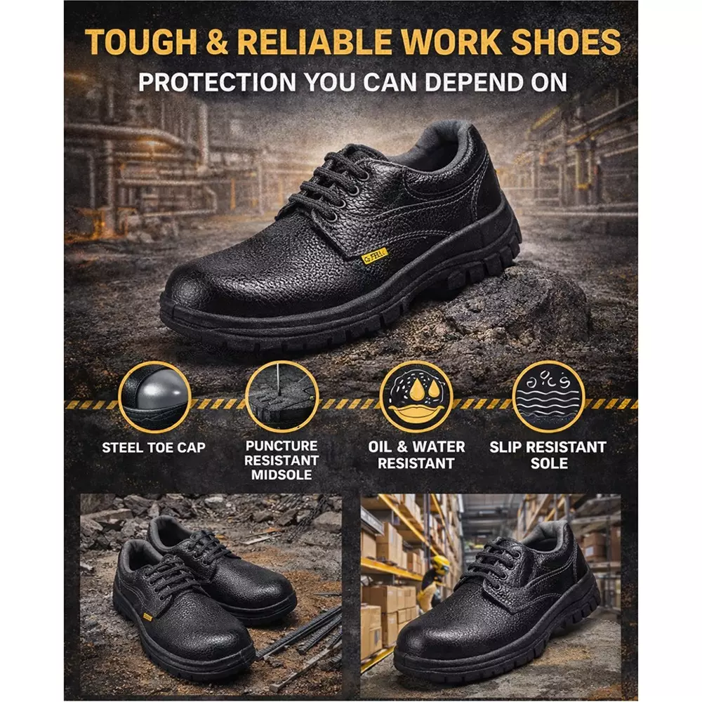 fulcrum-stone-steel-toe-low-ankle-pvc-sole-black-leather-safety-shoe-size-7