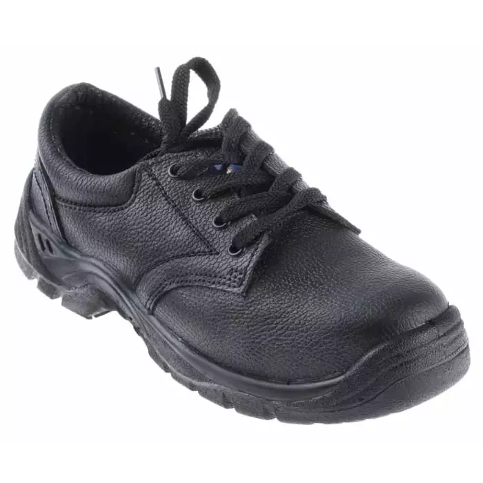 RS PRO Mens Black Toe Capped Safety Trainers, UK 7, EU 41 Model No 7904019 (Each of 1 Pair)