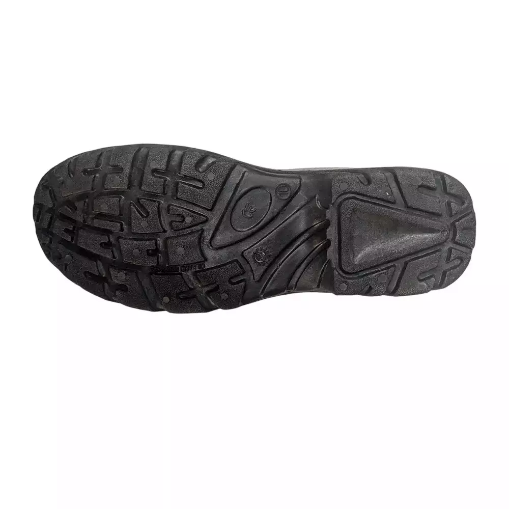 Paragon Steel Toe Barton Print Synthetic Safety Shoes Low Ankle Single Density PVC Size UK 10 Black, 710