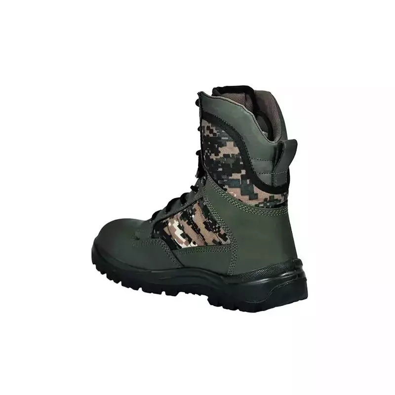 Allen Cooper Plain Toe Jungle Boot High Ankle PU Sole Size 5 UK/India Olive Green, AC-1097