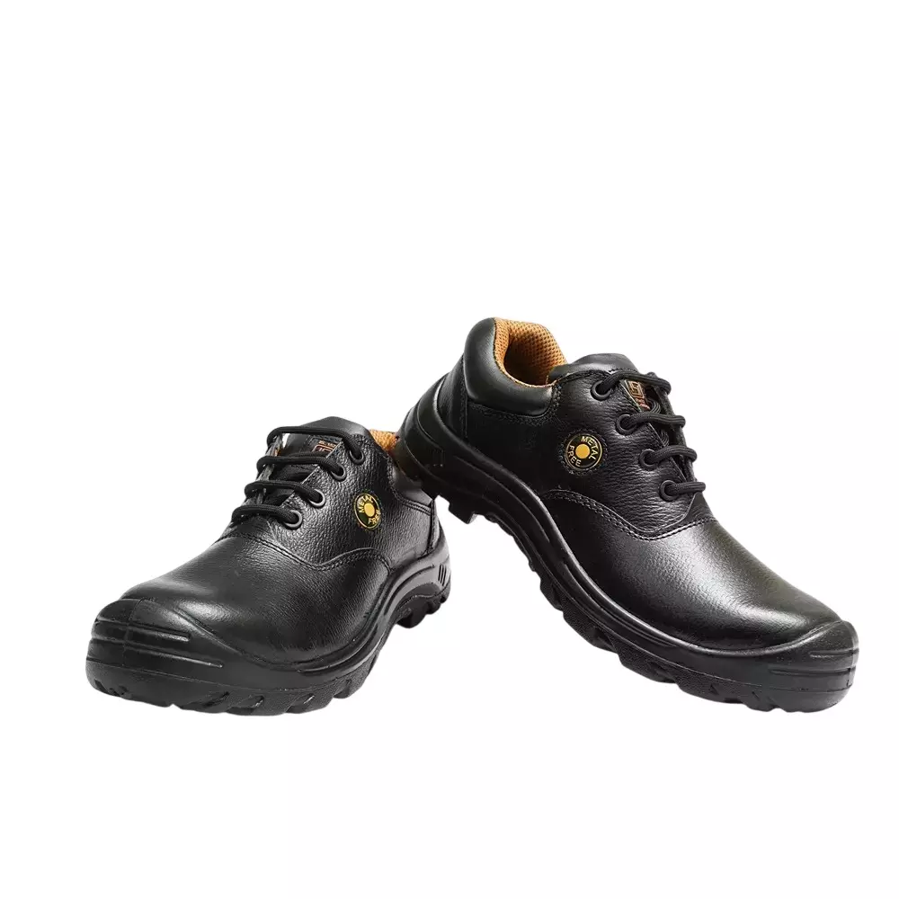 Hillson Steel Toe Safety Shoes Low Ankle PU Sole Low Ankle Size UK 9 Black, MF01 BLACK