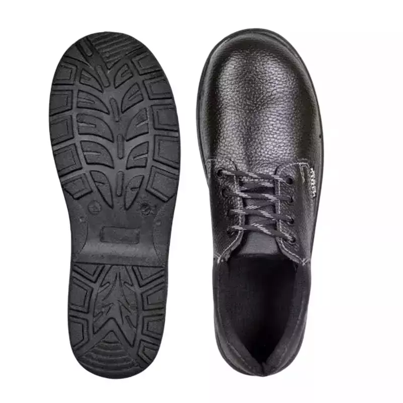 Coffer Safety Steel Toe Safety Shoes PVC Sole Low Ankle Black Synthetic Leather Size UK 9, 2004