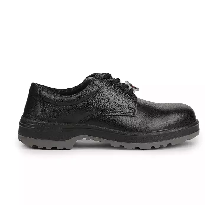 Liberty Warrior Steel Toe Safety Shoes Double Density PU Sole Low Ankle Black UK 8, 7198-319 STA