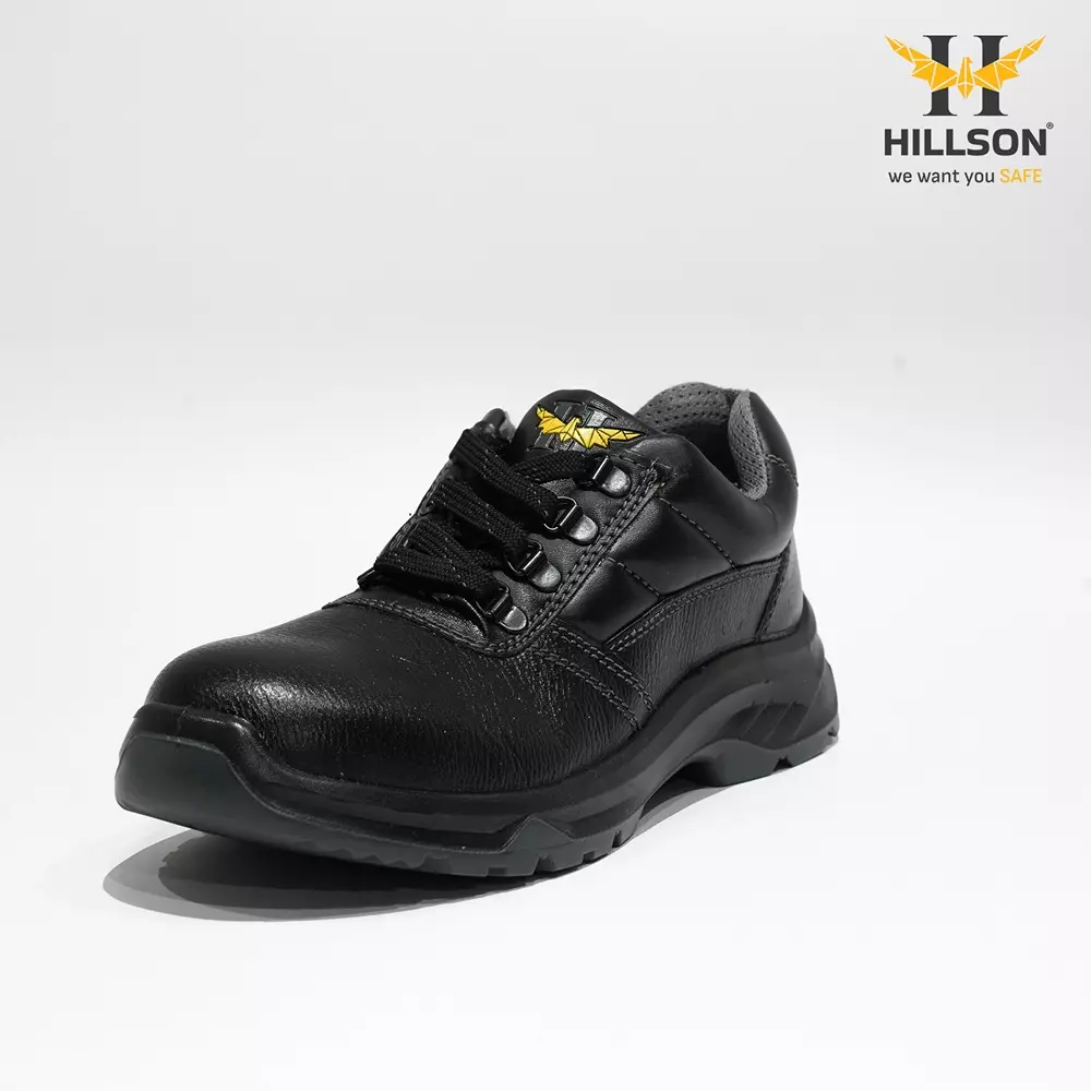 hillson-steel-toe-safety-shoes-pu-sole-low-ankle-black-real-buff-leather-size-uk-8-clawz-cl03