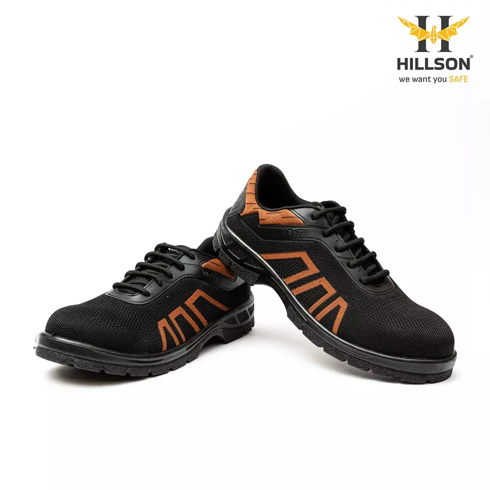 hillson-hard-toe-safety-shoes-pu-sole-low-ankle-tan-breathable-flyknit-fabric-size-uk-9-wf02tan