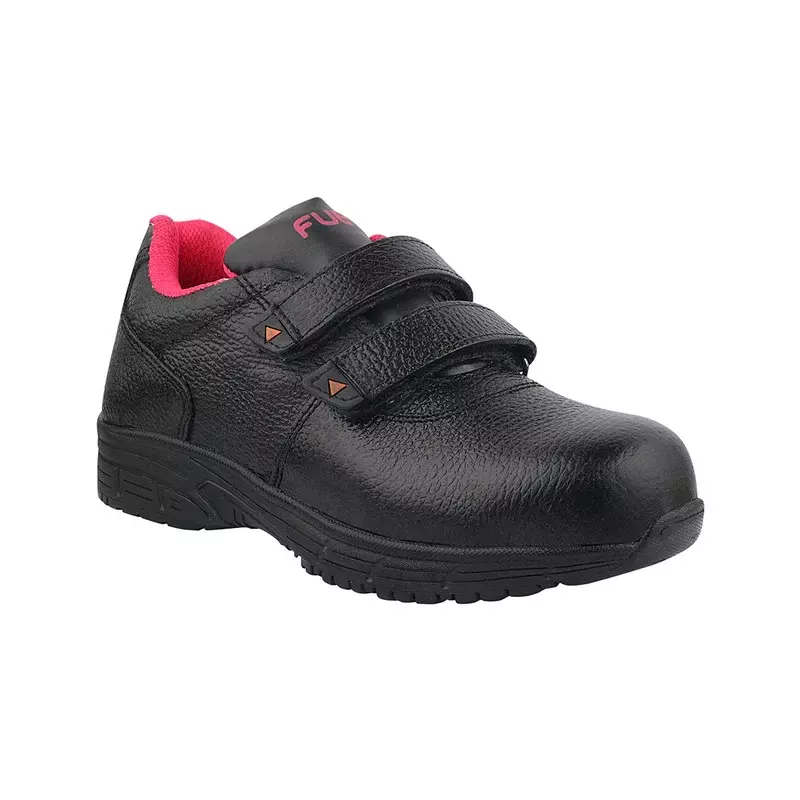 Fuel Steel Toe Safety Shoes Rubber Sole Low Ankle Black Size UK8, Gracy