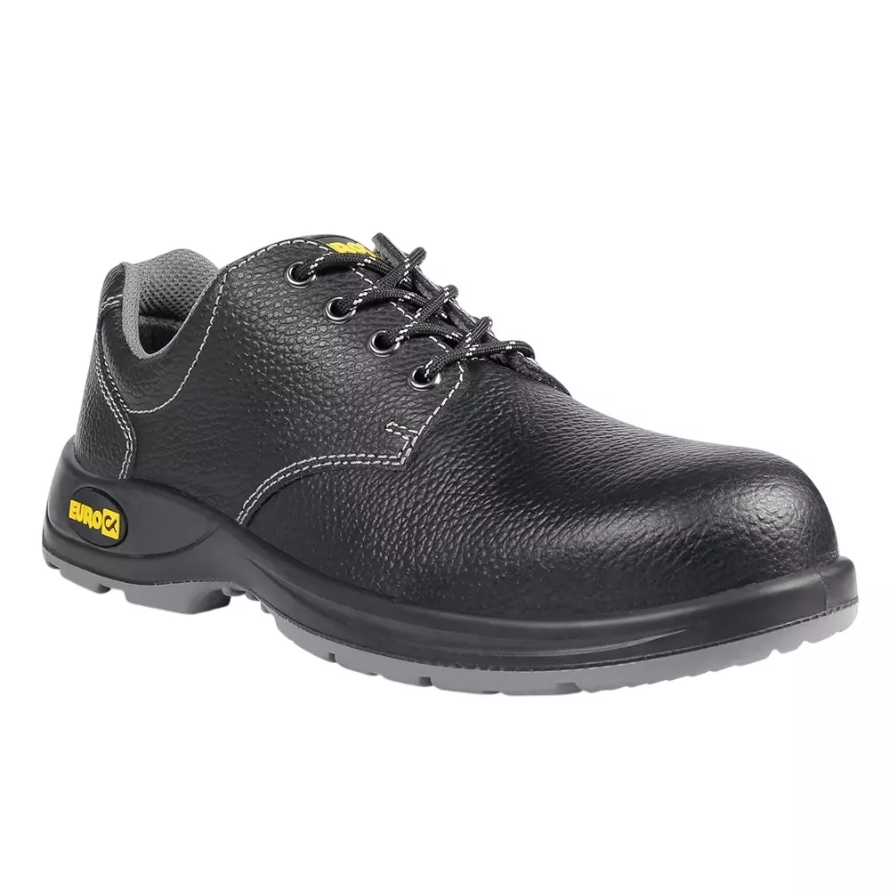 Eurock DUO 200 J Steel Toe Safety Shoe Low Ankle PU Sole UK 5 Size Black for Industrial Use, 82569-DUO-05