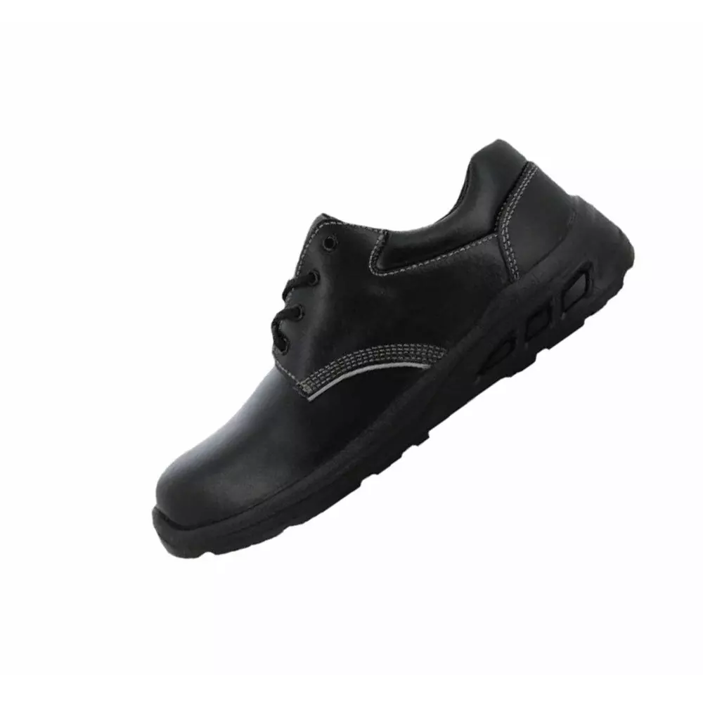 Safety Jogger 200 J Steel Toe Safety Shoe Low Ankle PU Sole UK 6 Size Black Leather for Industrial Use, FITSTAR S1