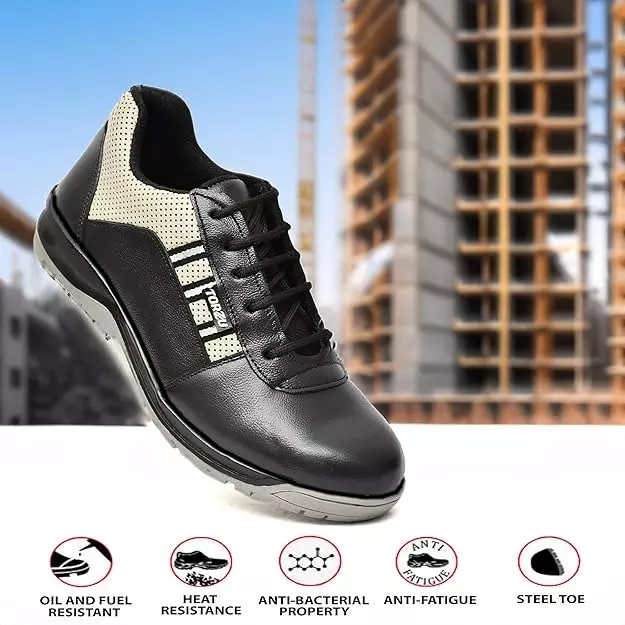 Torzu Steel Toe Safety Shoes Low Ankle Size 10 UK Light Grey, TORZU-323