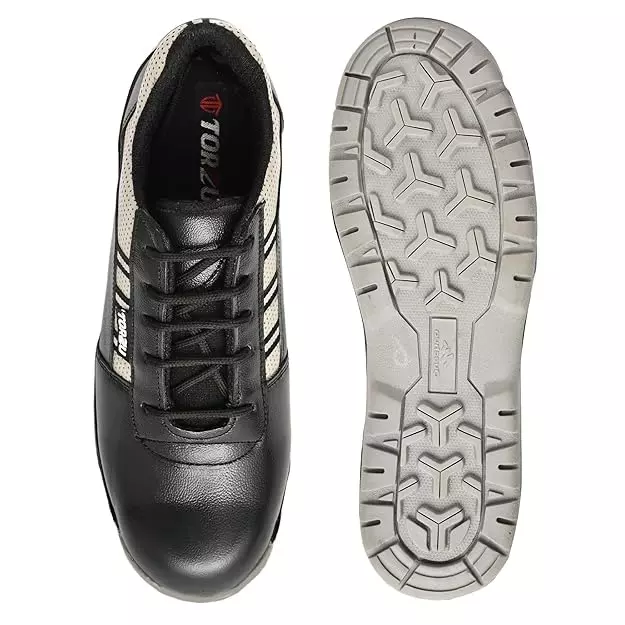 Torzu Steel Toe Safety Shoes Low Ankle Size 10 UK Light Grey, TORZU-323