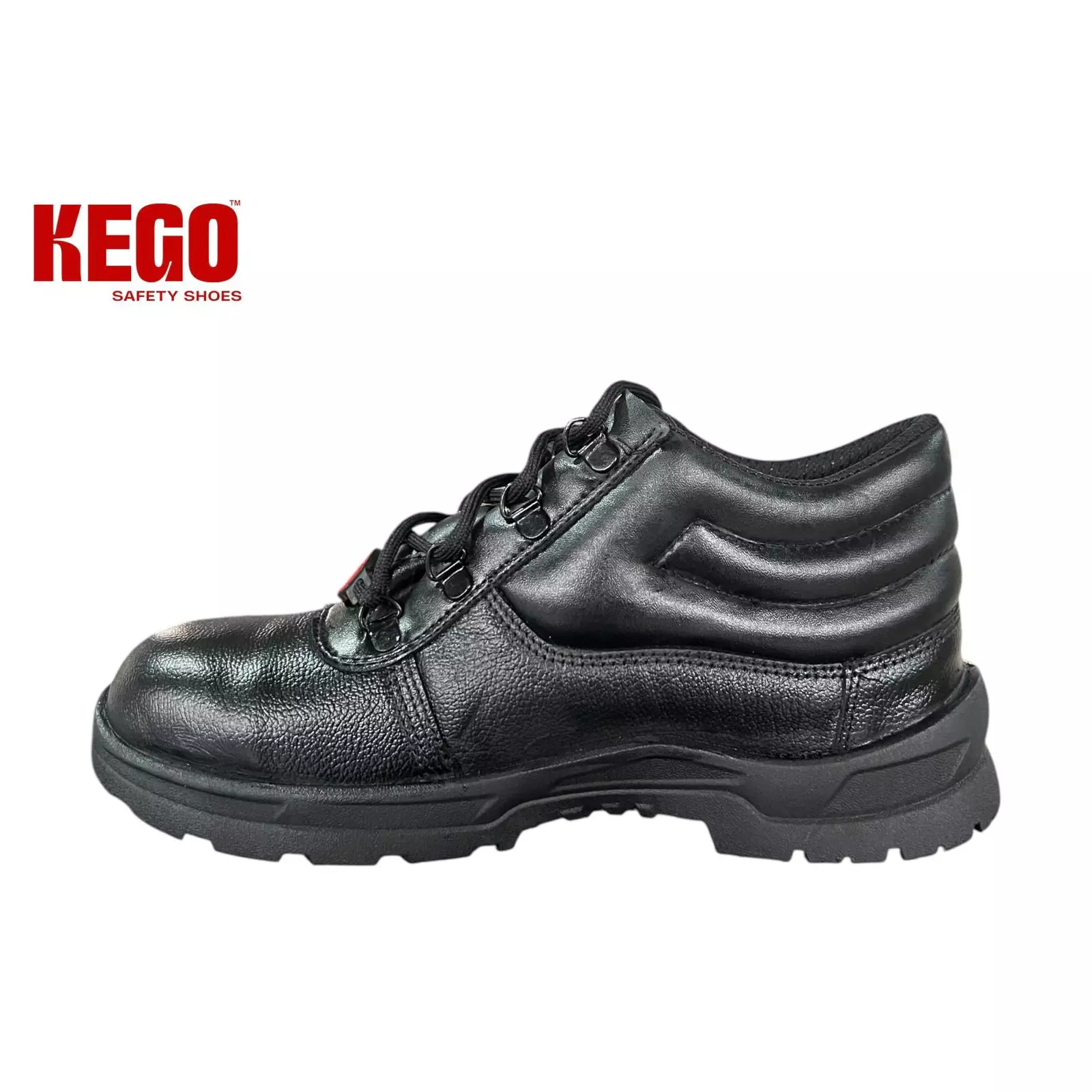 KEGO Safety Shoes Metal Toe Low Ankle Direct Injection PVC (Moulded) Sole Black UK 6, KG-PVL-1003 (5 Pairs )