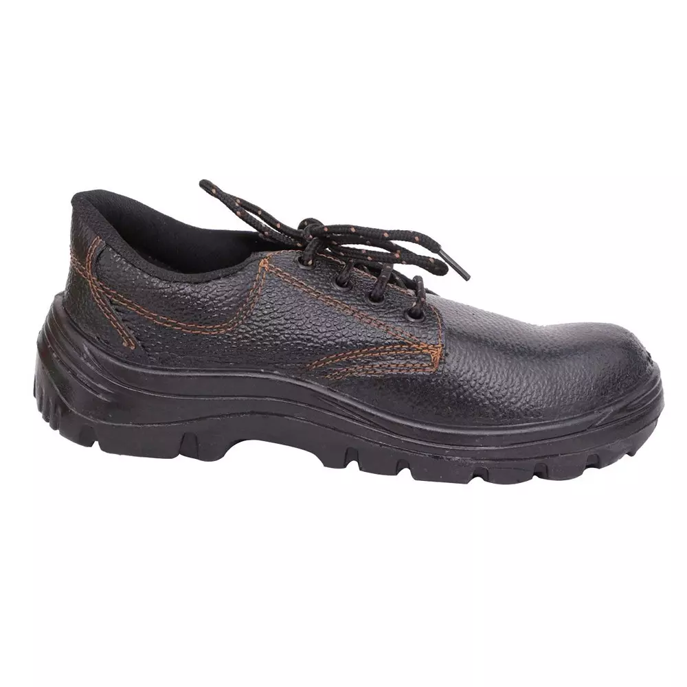 hindpro-steel-toe-safety-shoes-single-density-pu-sole-low-ankle-black-orignal-barton-print-split-leather-size-uk-6-comfort-pack-of-12-pairs