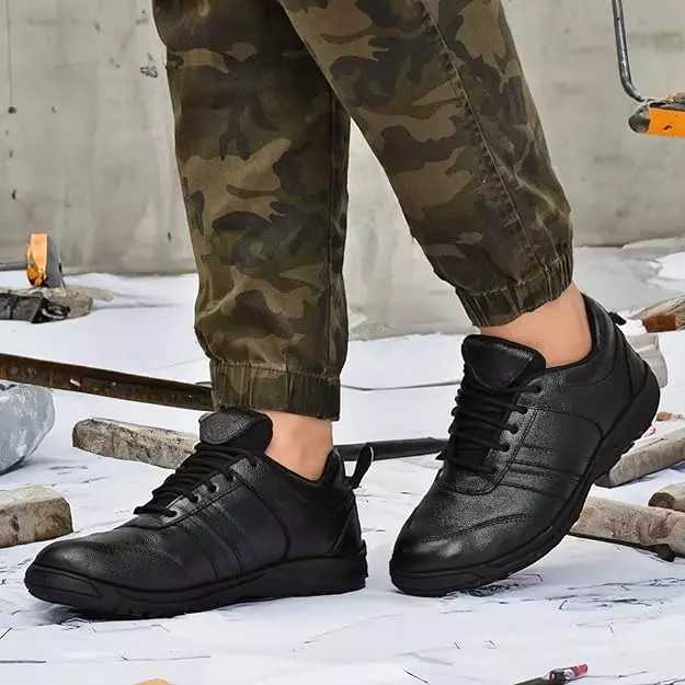 torzu-steel-toe-safety-shoes-rubber-low-ankle-black-real-leather-size-uk-8