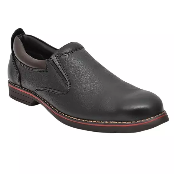 Torzu Steel Toe Safety Shoes TPR Sole Low Ankle Black Real Leather Size UK 7