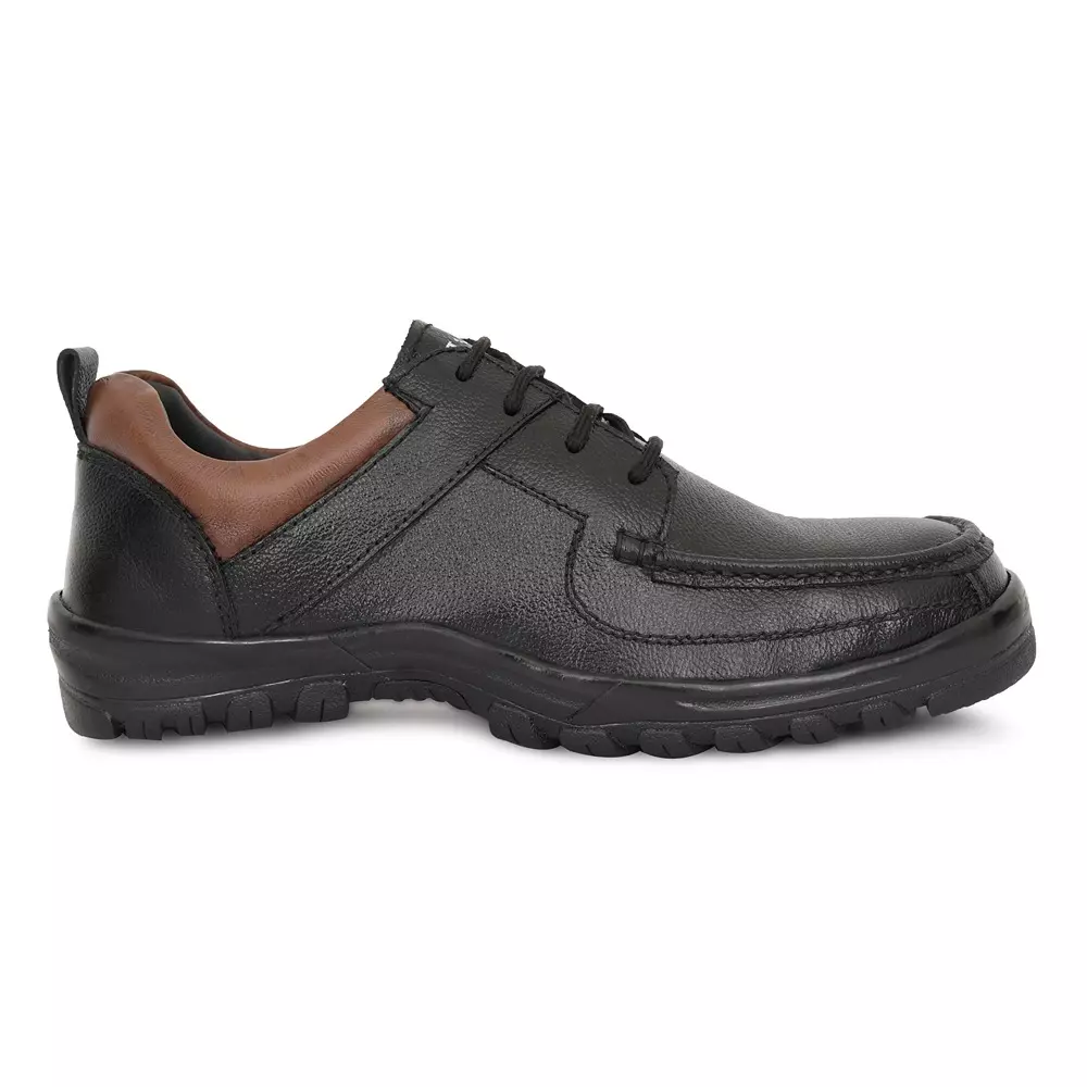torzu-low-ankle-safety-shoes-steel-toe-leather-black-rubber-sole-uk-9-size-for-industrial-office-use-tzu-st-isi-blk-a-235