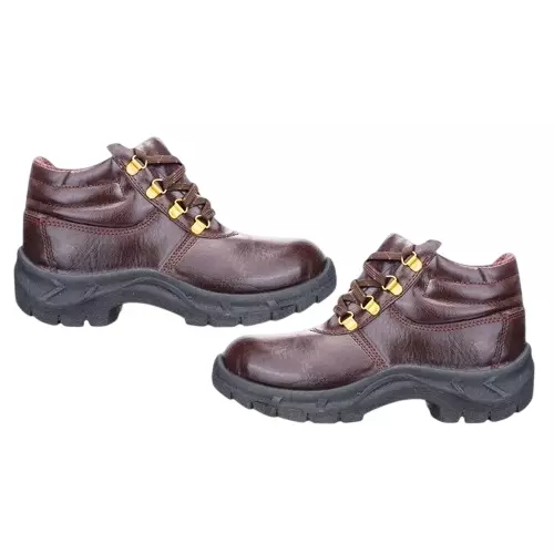 Galista Steel Toe Tigmax Safety Shoes Single Density PVC Sole Size UK 11 Brown