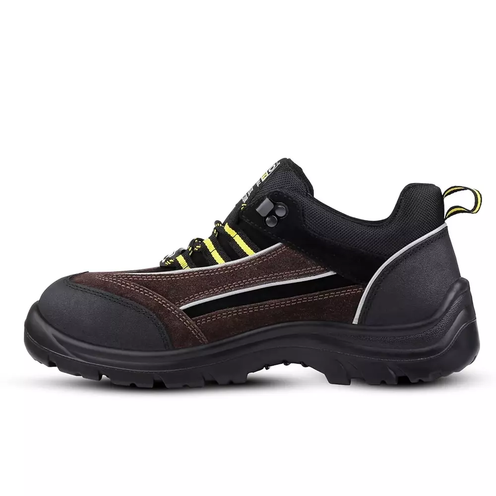 euro-security-low-ankle-safety-shoe-200j-stainless-steel-toe-cap-pu-sole-uk-06-size-brown-black-suede-leather-with-printed-fabric-82692-western-blk-brn-06