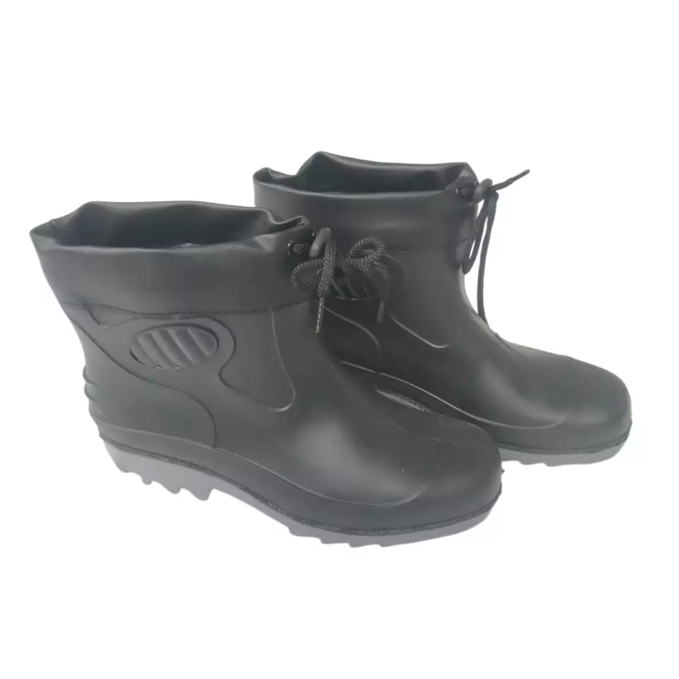 Hillson Collar Boot Steel Toe Safety Gumboot High Ankle PVC Sole, Size UK 8