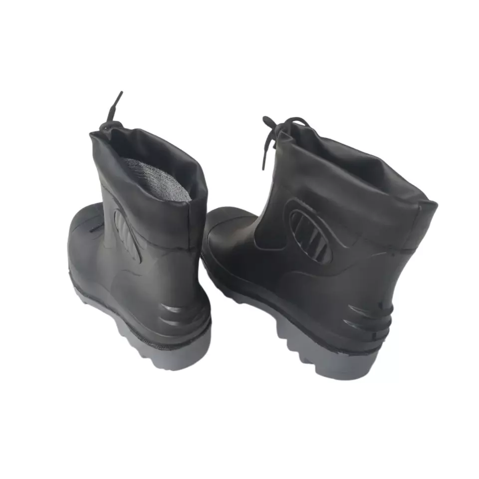 Hillson Collar Boot Steel Toe Safety Gumboot High Ankle PVC Sole, Size UK 8
