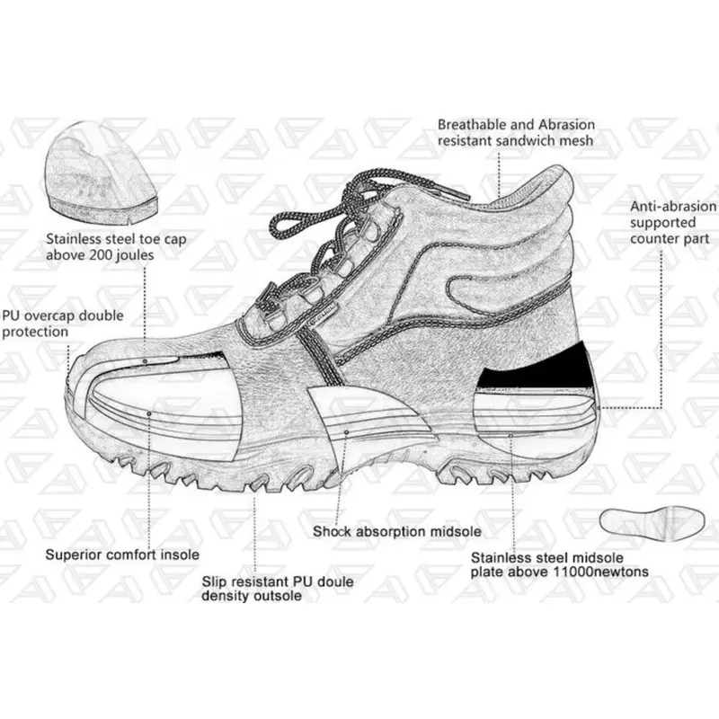 Fuel Steel Toe Safety Shoes Low Ankle Single Density PU Sole Red, Boulder Size UK 7