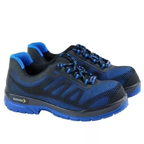 mallcom-composite-toe-safety-shoes-low-ankle-pu-sole-double-density-black-blue-knitted-polyester-freddie-g22