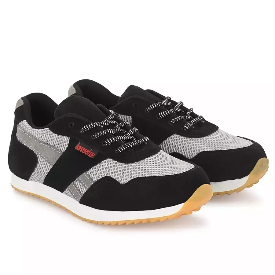 Kavacha Steel Toe Female Safety Shoes Mesh Low Ankle Rubber Sole Size UK 6 Black and White, KV-S129-06