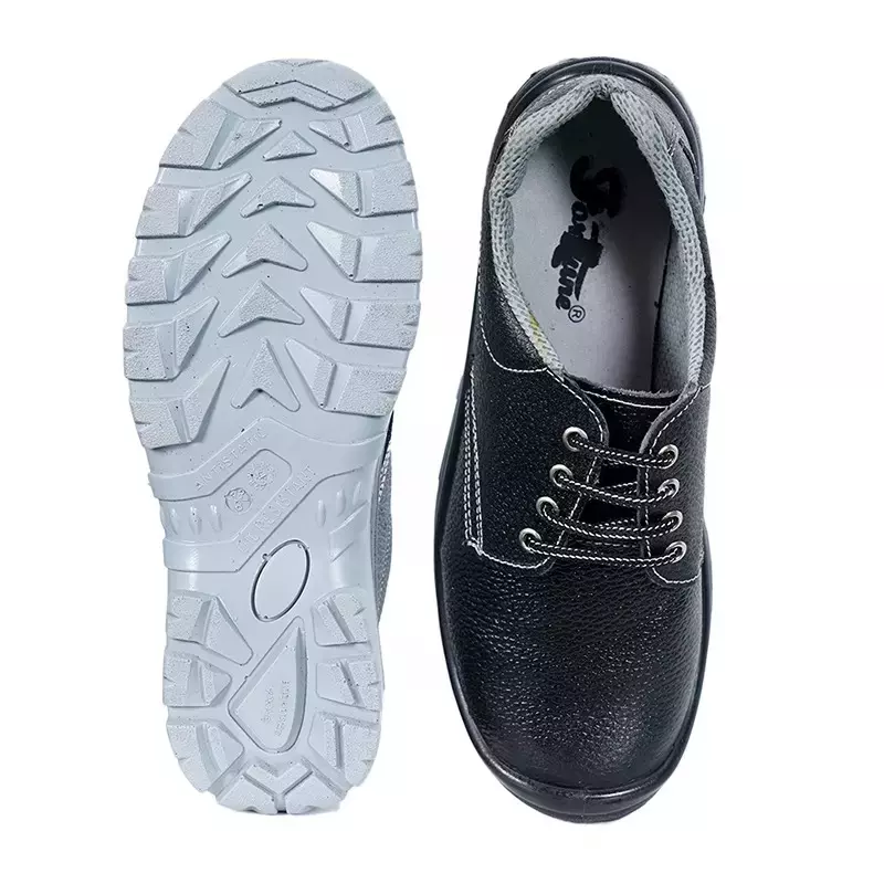 Fortune Steel Toe Safety Shoe Double Density Low Ankle Size UK 6 Black Model Times-6