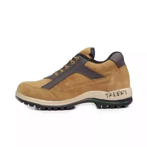ADZON Steel Toe Safety Shoe High Ankle Genuine Leather Size UK 8 Tan, A2193