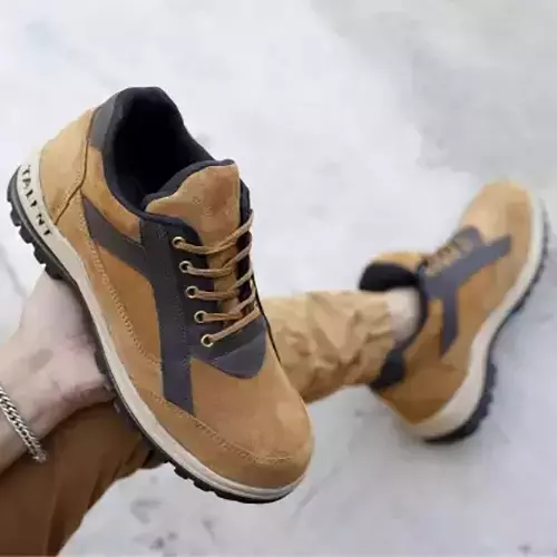ADZON Steel Toe Safety Shoe High Ankle Genuine Leather Size UK 8 Tan, A2193