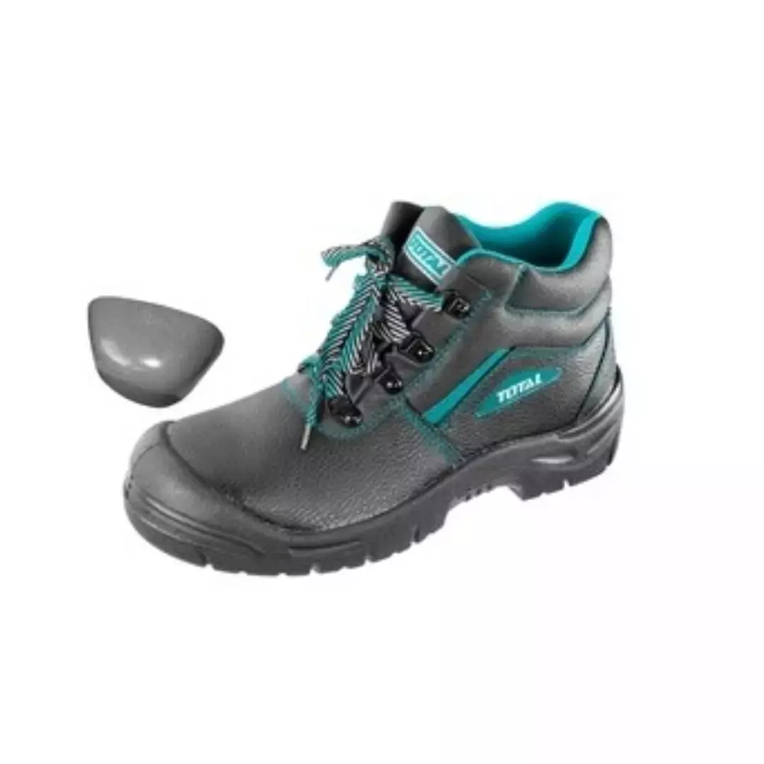 Total Steel Toe Safety Boots High Ankle PU Sole Black and Blue Size EU 45, TSP202SB.45