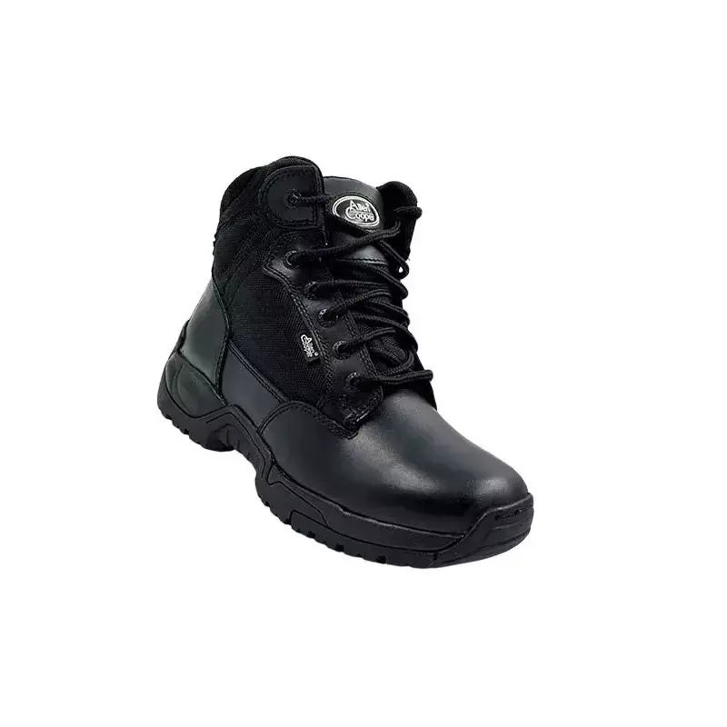 Allen Cooper Plain Toe Combat Boot High Ankle Rubber Sole Size 6 UK/India Black, AC-6088