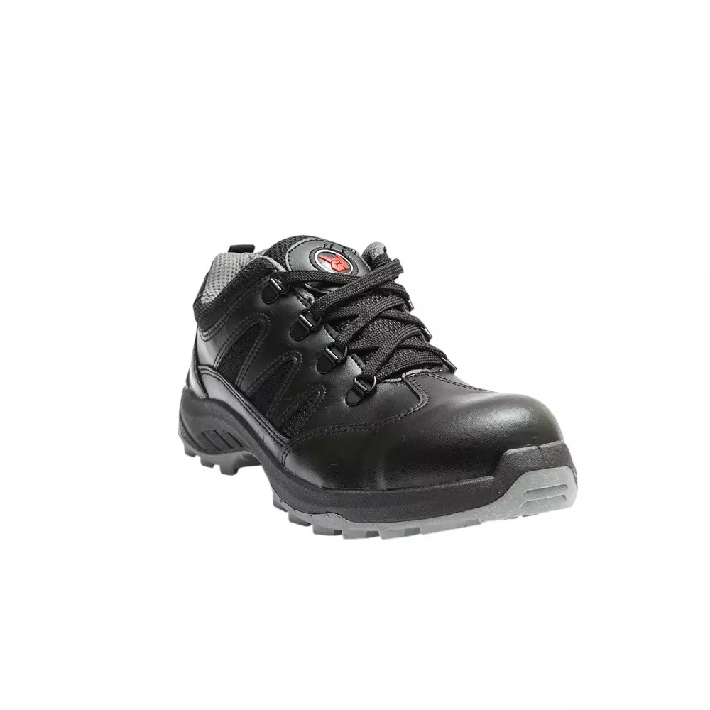 Hillson Steel Toe Safety Shoes Mid Ankle TPF Sole Mid Ankle Size UK 8 Black, SWAG 1905