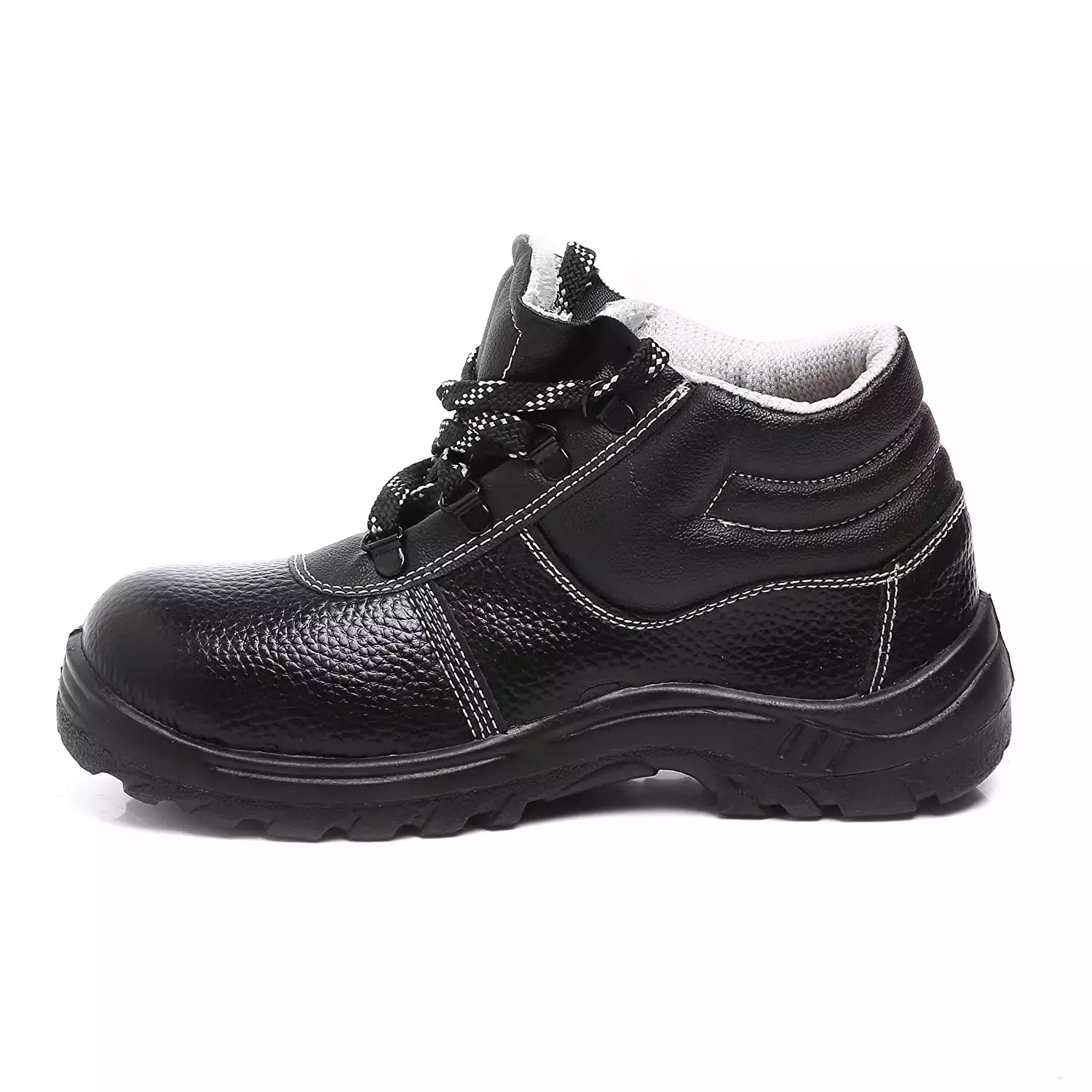 Agarson Steel Toe Safety Shoes High Ankle PVC Sole Grey Full Grain Leather Size UK 9, INNOVA Grey-9