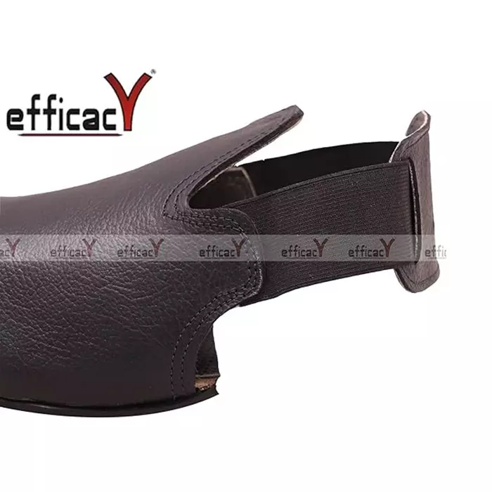 EFFICACY Steel Toe Safety Overshoe Guard Low Ankle Black Leather Free Size, WI-SHOE GUARD /B/01