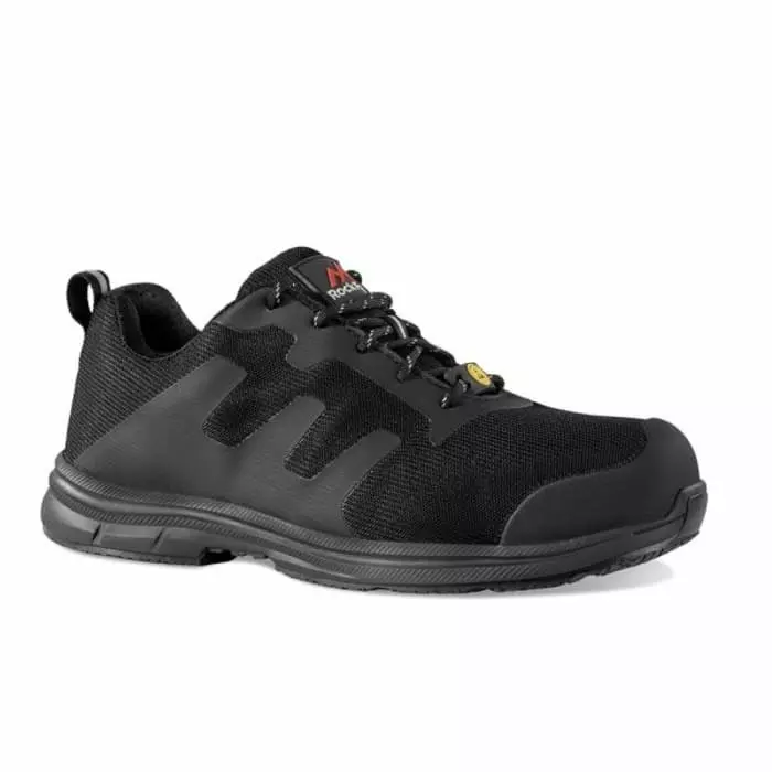Rockfall ACE ESD S1 PS LG SC FO SR Black Toe Capped Safety Shoes UK 15 EU 50, RF008-15