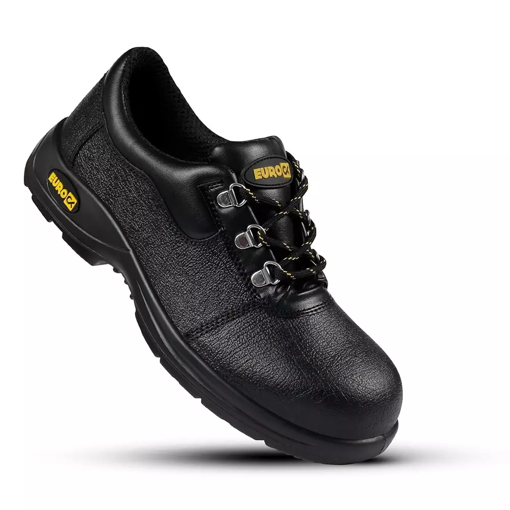 Eurock URBAN 200 J Steel Toe Safety Shoe Low Ankle PU Sole UK 5 Size Black for Industrial Use, 82570-URBAN-05