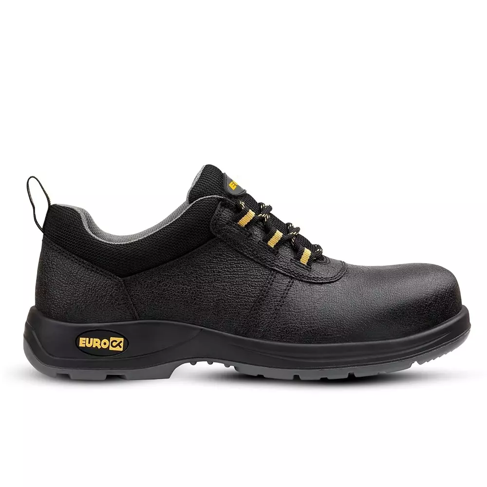 Eurock SHIELD 200 J Composite Toe Safety Shoe Low Ankle PU Sole UK 9 Size Black for Industrial Use, 82577-SHIELD-09
