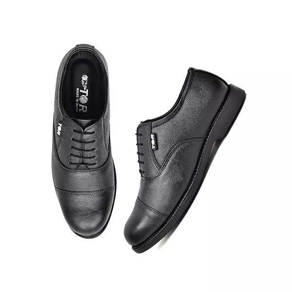 TOR Industrial Safety Shoes Low Ankle Rubber Sole Black Size UK 8, TOR_021