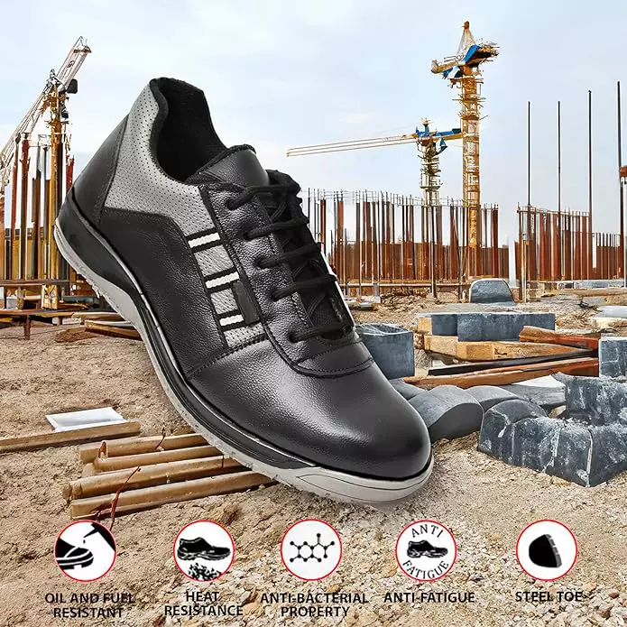 u-soto-steel-toe-safety-shoe-low-ankle-tpe-sole-uk-7-size-dark-grey-for-industrial-work-environments-casual-wear-u-soto-322-07