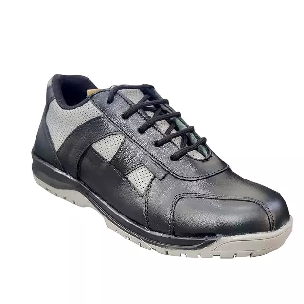 U Soto Steel Toe Safety Shoe Low Ankle TPE Sole UK 6 Size Black for Industrial Work, Environments & Casual Wear, U SOTO-311-06