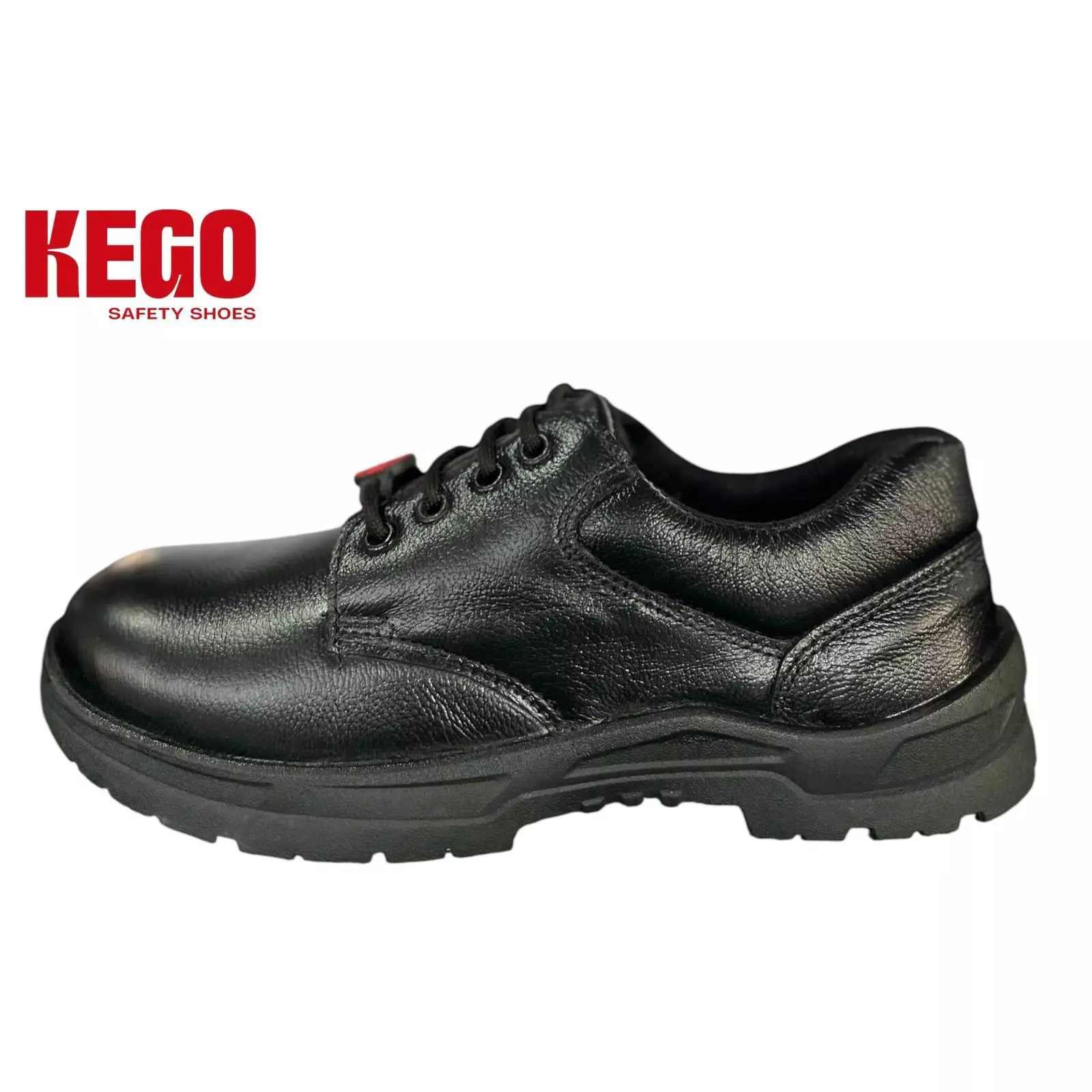 KEGO Safety Shoes Metal Toe Low Ankle Direct Injection PVC (Moulded) Sole Black UK 9, KG-PVL-1002 (5 Pairs )
