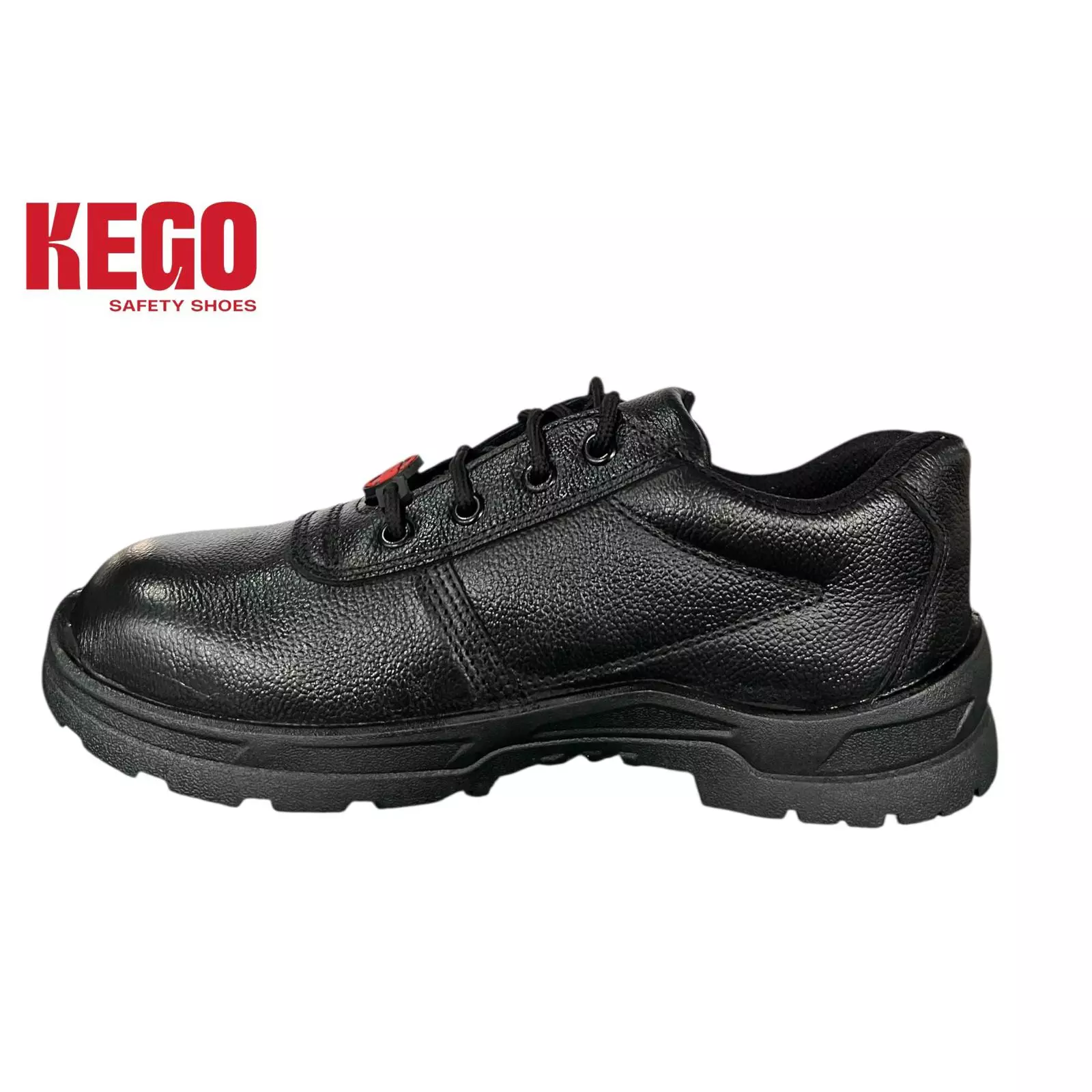 KEGO Safety Shoes Metal Toe Low Ankle Direct Injection PVC (Moulded) Sole Black UK 10, KG-PVL-1001 (10 Pairs )