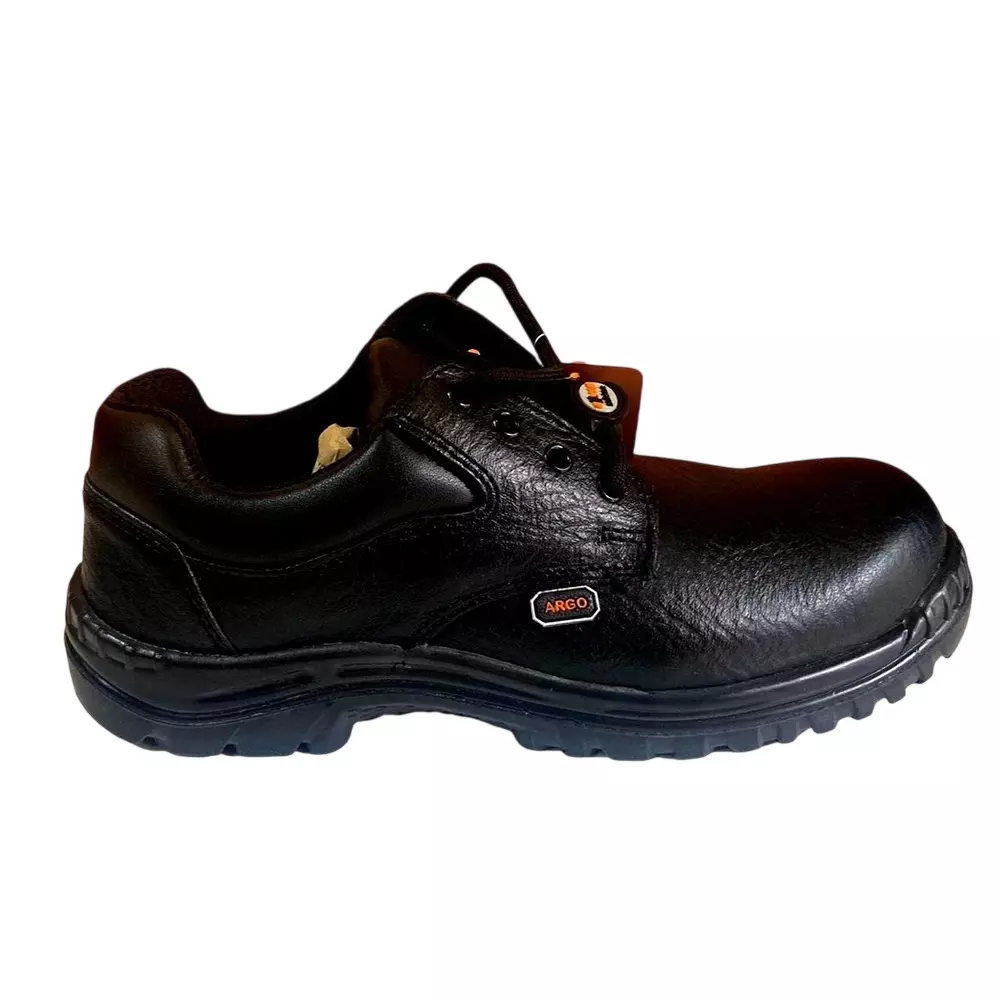 Hillson Steel Toe Safety Shoes Low Ankle PU Sole Low Ankle Size UK 5 Black, ARGO BLACK